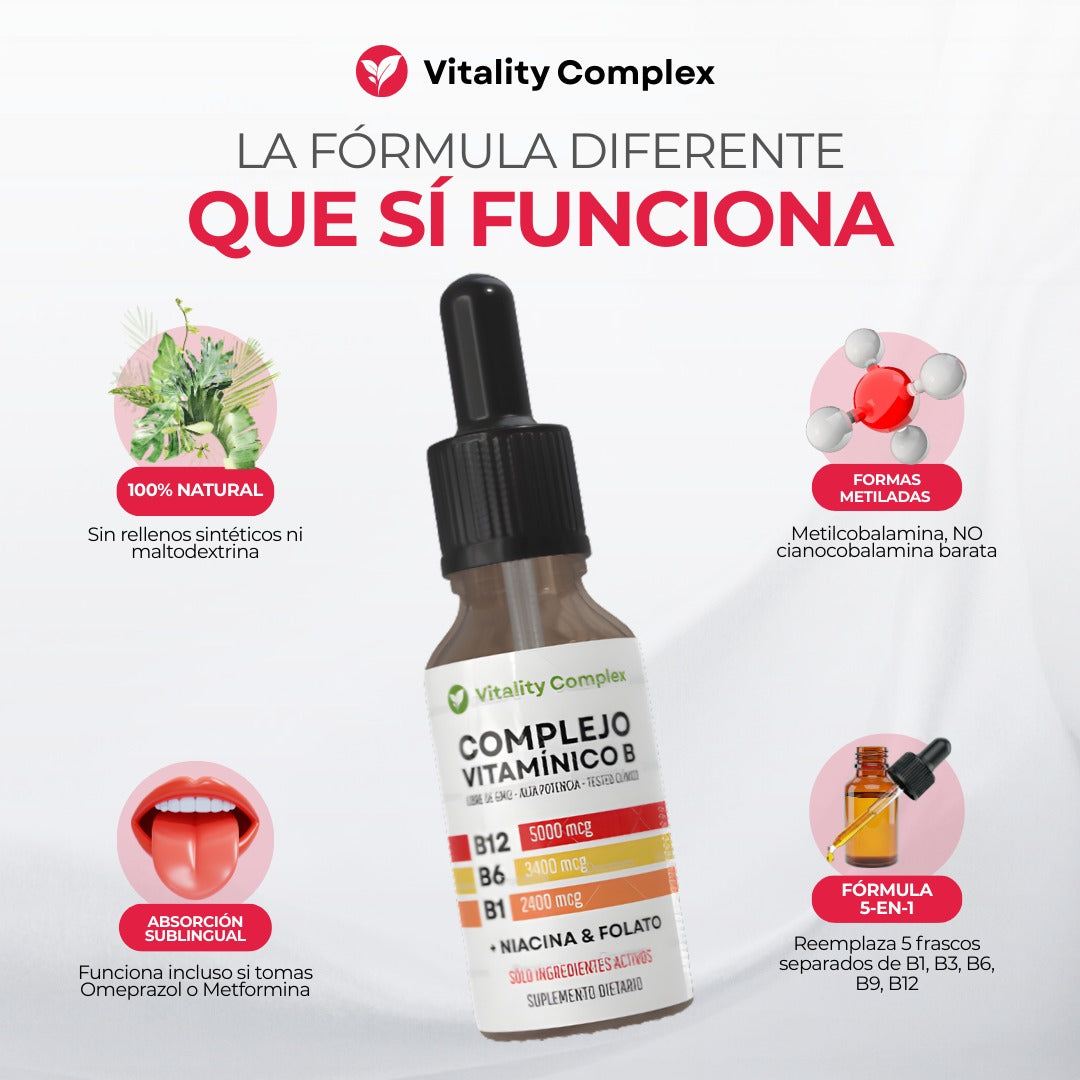 5 en 1 Vitamina B  Vitality Complex™
