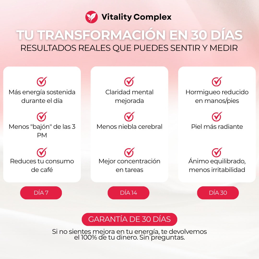 5 en 1 Vitamina B  Vitality Complex™