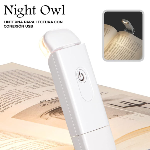 NightOwl™ - Linterna para lectura con conexión USB