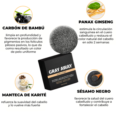 GrayAway™ - Jabón anticanas