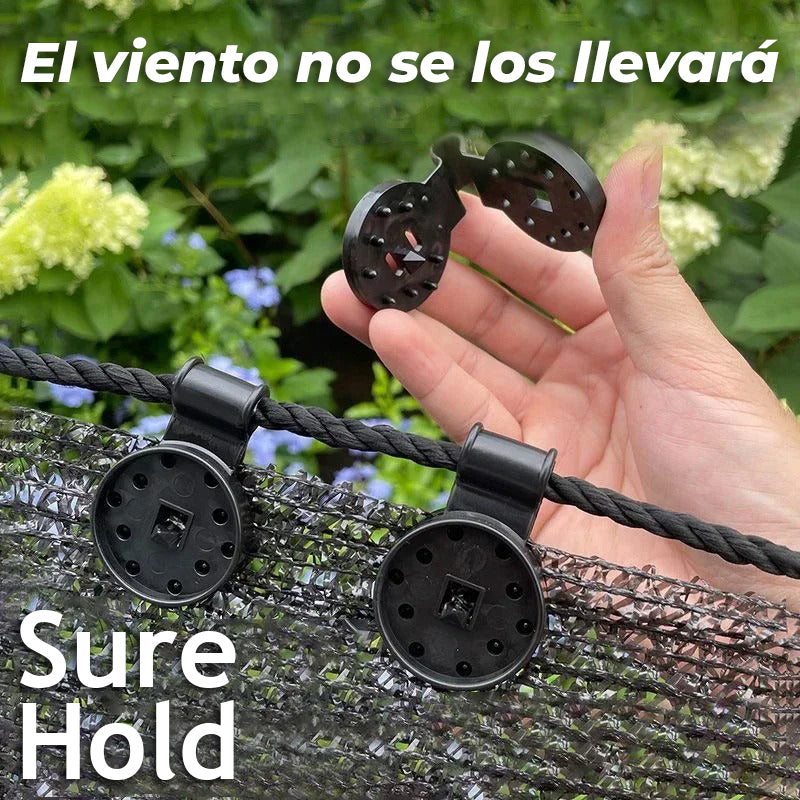 SureHold™ - Clips de plástico para tela de sombra