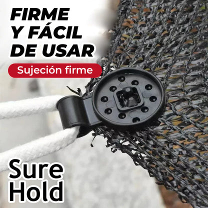 SureHold™ - Clips de plástico para tela de sombra