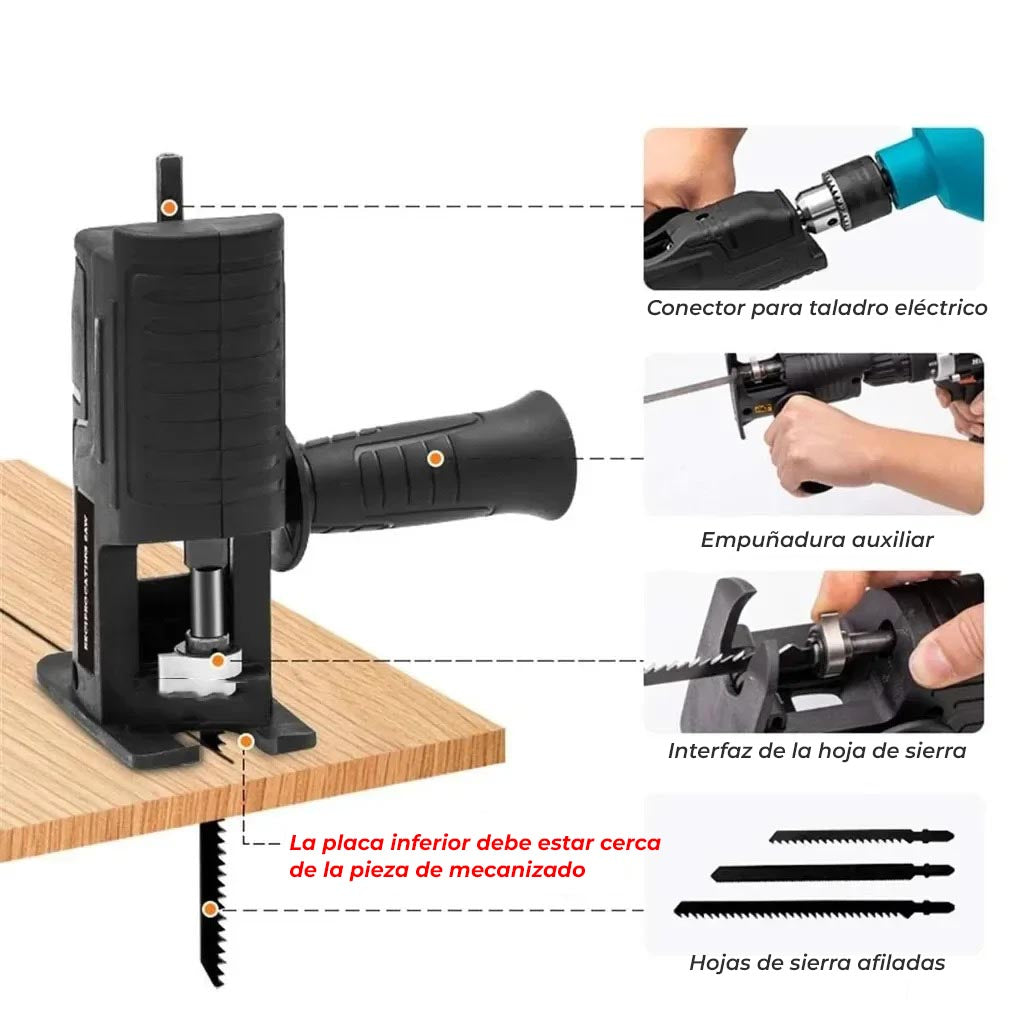 TurboEdge™ - Adaptador de taladro para sierras eléctricas