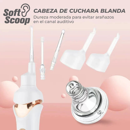 SoftScoop™ - Limpiador de oidos electrico