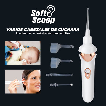 SoftScoop™ - Limpiador de oidos electrico