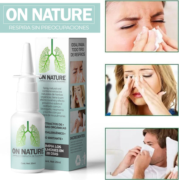 OnNature™ - Spray de limpieza del sistema respiratorio