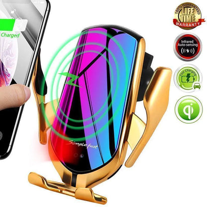 Soporte Celular Para Auto Con Cargador Inalámbrico