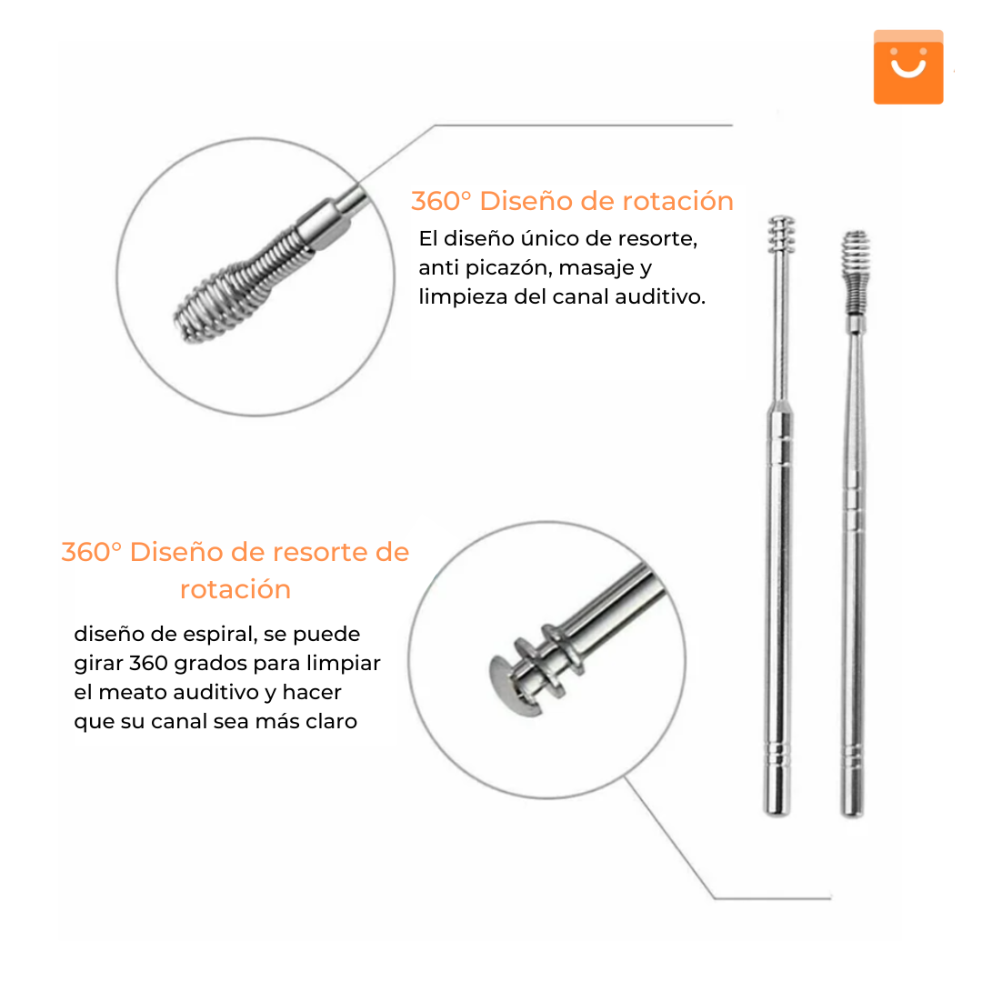 Spiral Ear™  - Herramientas anti cerumen