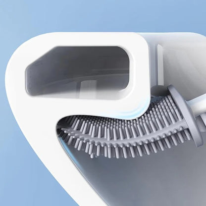 CleanWC - Cepillo de inodoro de silicona flexible