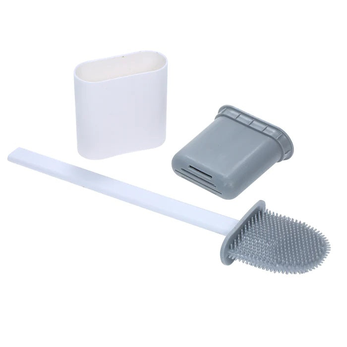 CleanWC - Cepillo de inodoro de silicona flexible