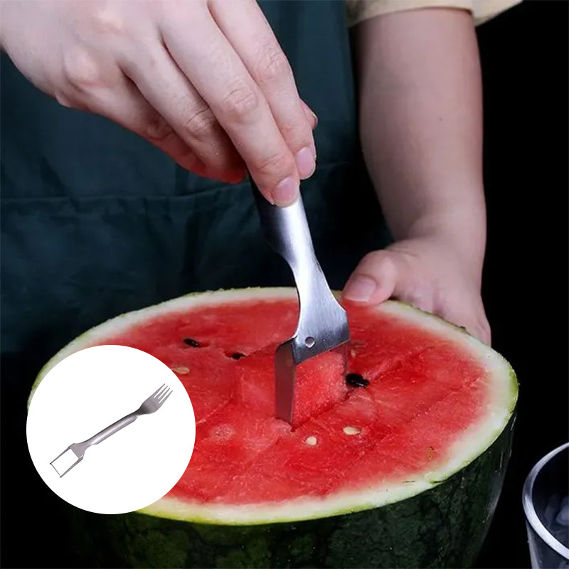 Easycutfork - Tenedor/rebanador de sandía 2 en 1